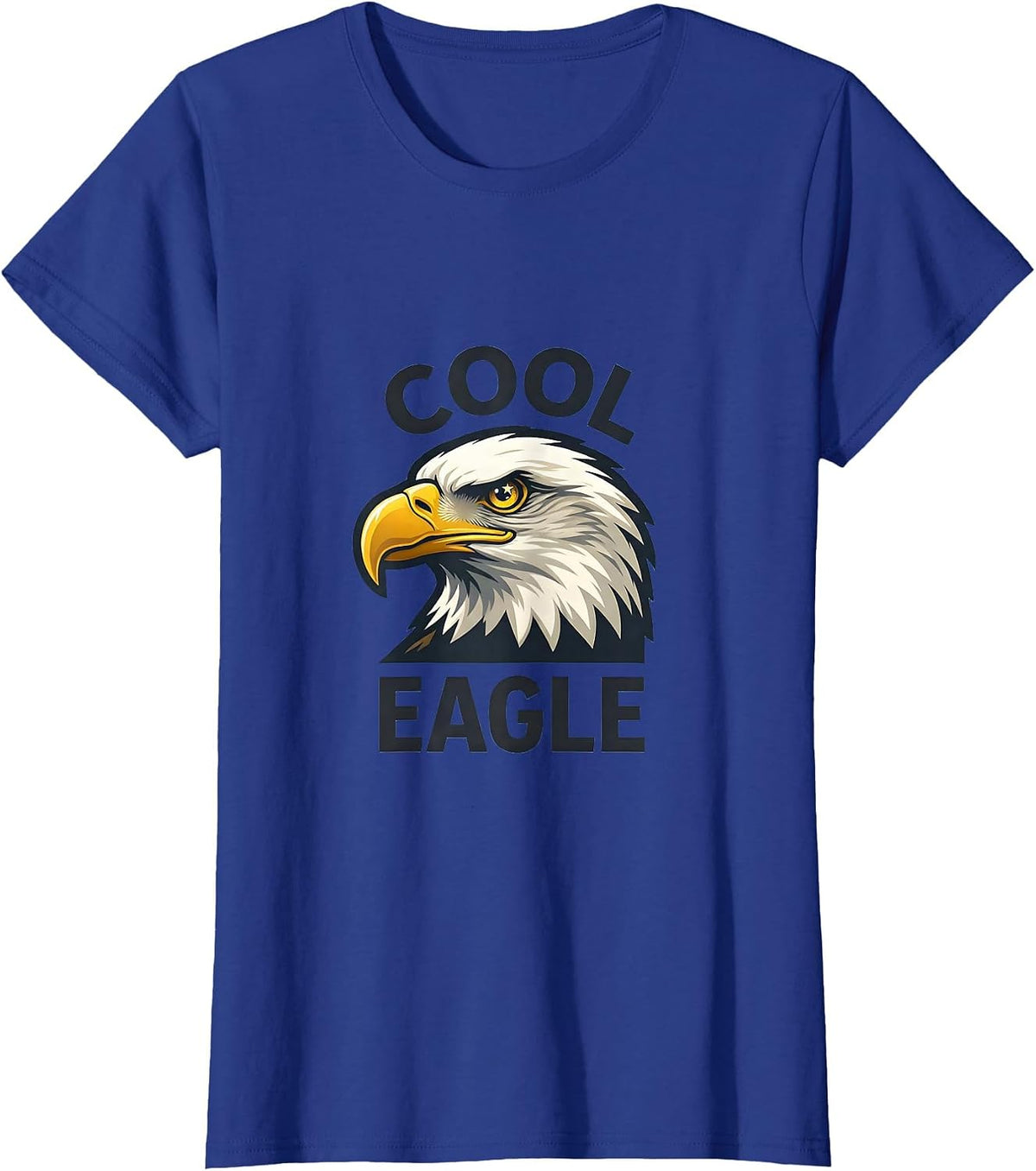 Women's Cool Eagle Mascot Logo Eagle Lover Family Fan Gift T-Shirt - Royal Blue