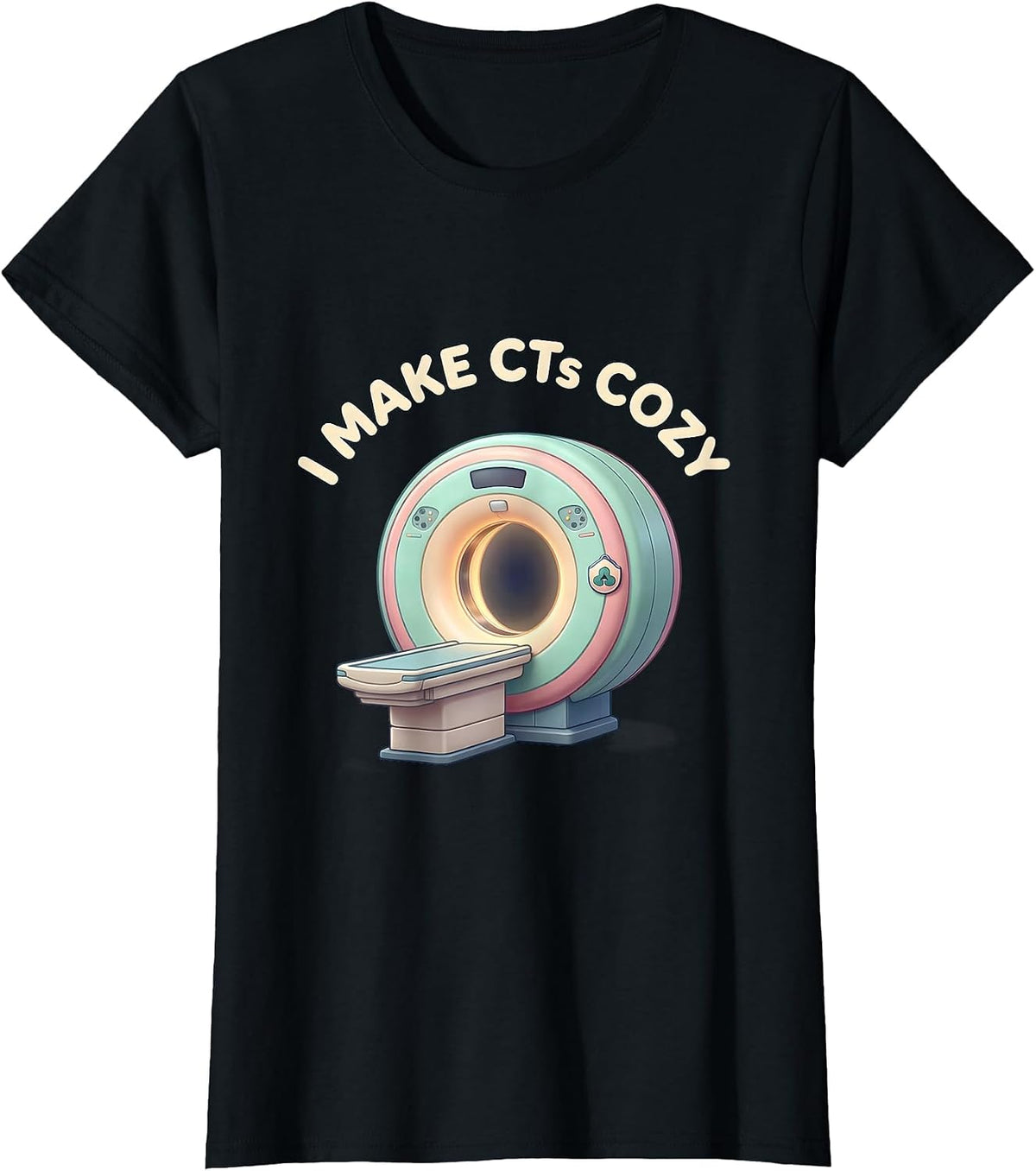 Women's I Make CTs Cozy Cute Kawaii Radiology Tech Rad Tech Gift T-Shirt - Black