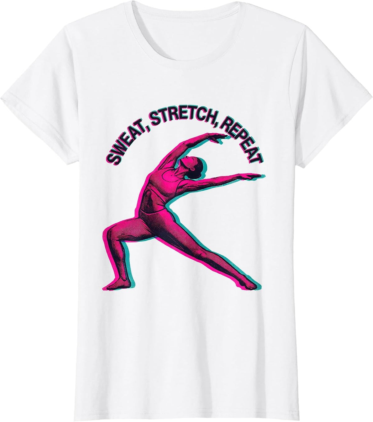 Women's Sweat Stretch Repeat Physical Therapy Design T-Shirt - White