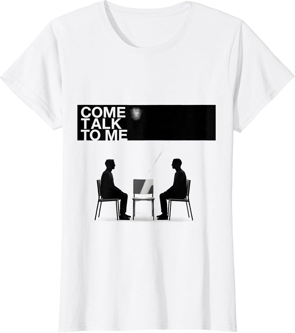 Women's Come Talk To Me Funny School Counselor Camp Counselor T-Shirt - White