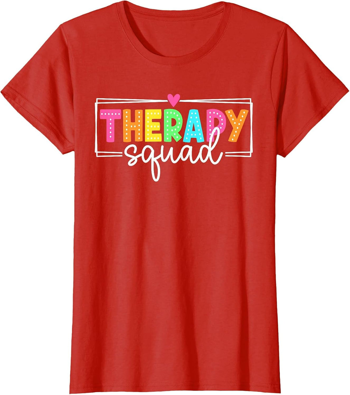 Therapy Squad Back to School Therapy Crew T-Shirt - Red
