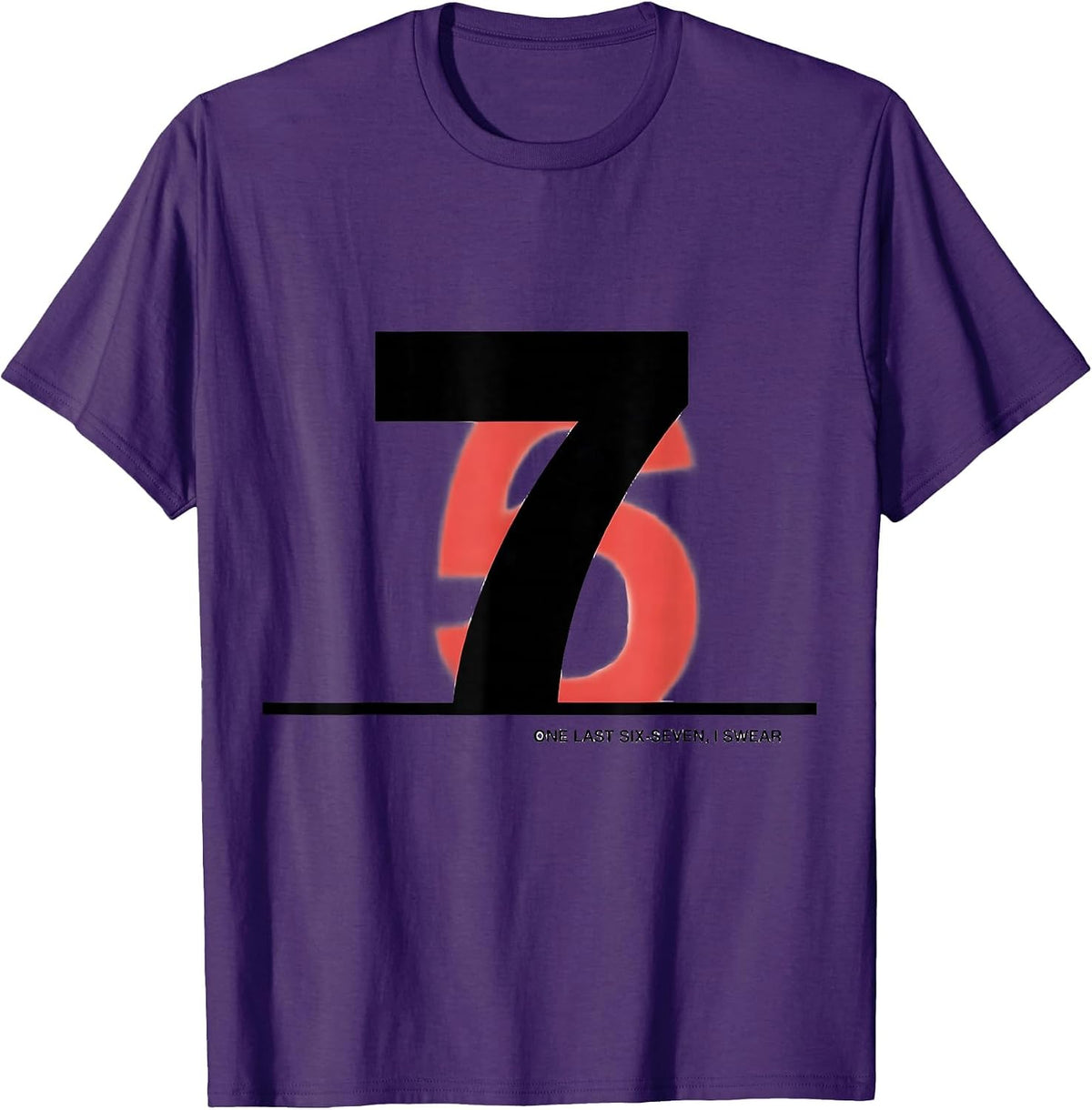 Men's One Last Six-Seven, I Swear Funny 67 NYE 2026 Meme Kids T-Shirt - Purple