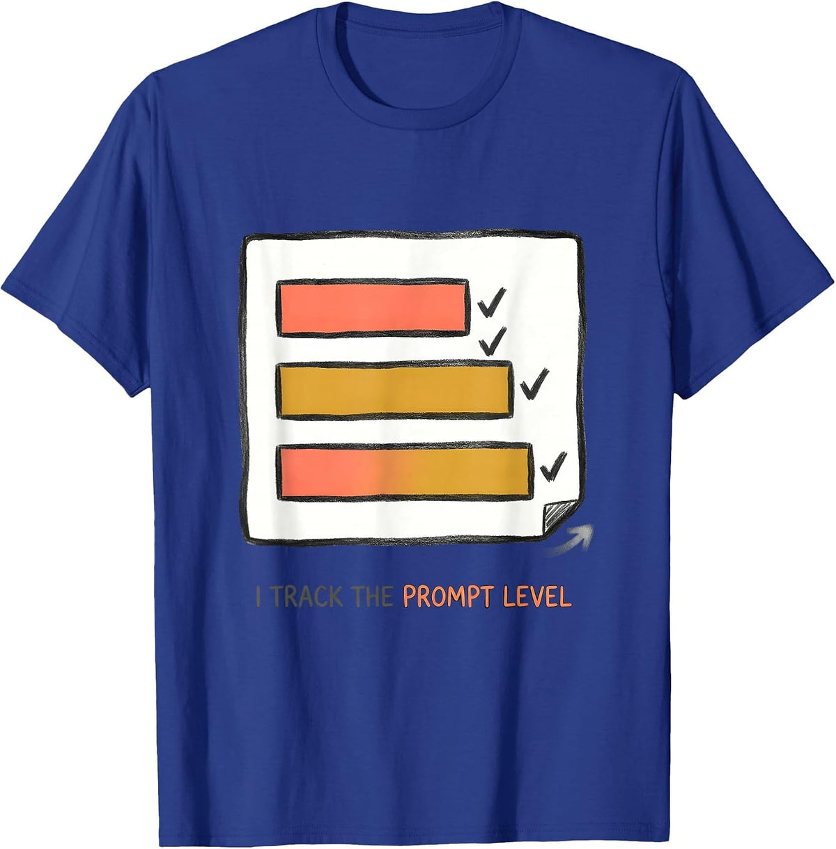 Men's I Track The Prompt Level Special Education Teacher SPED T-Shirt - Royal Blue