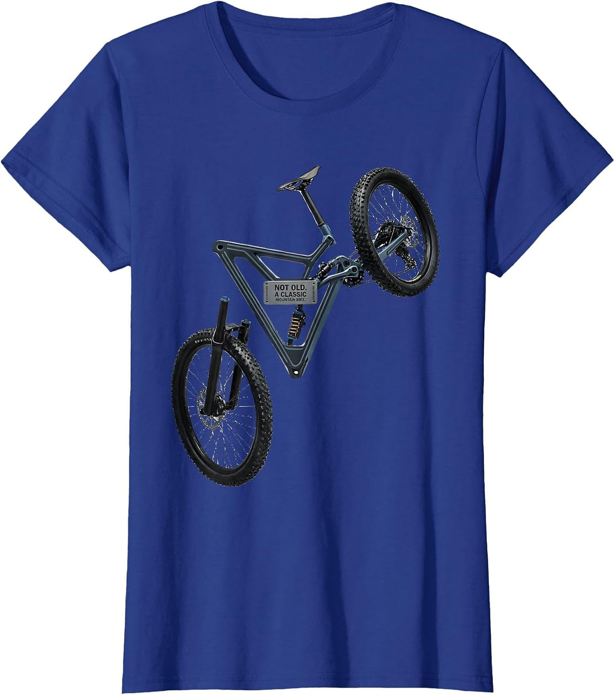 Women's Not Old A Classic Mountain Bike Funny Cyclist Gift T-Shirt - Royal Blue