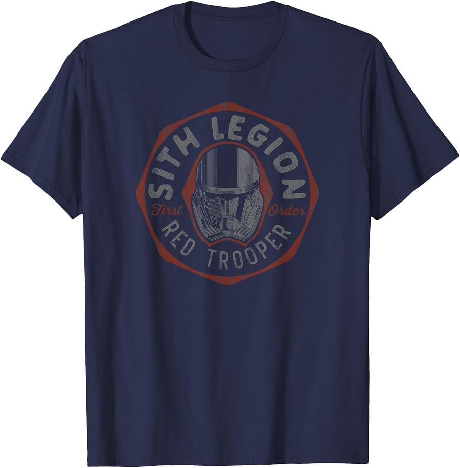 Star Wars Rise of Skywalker Sith Legion Red Trooper T-Shirt - Navy Blue