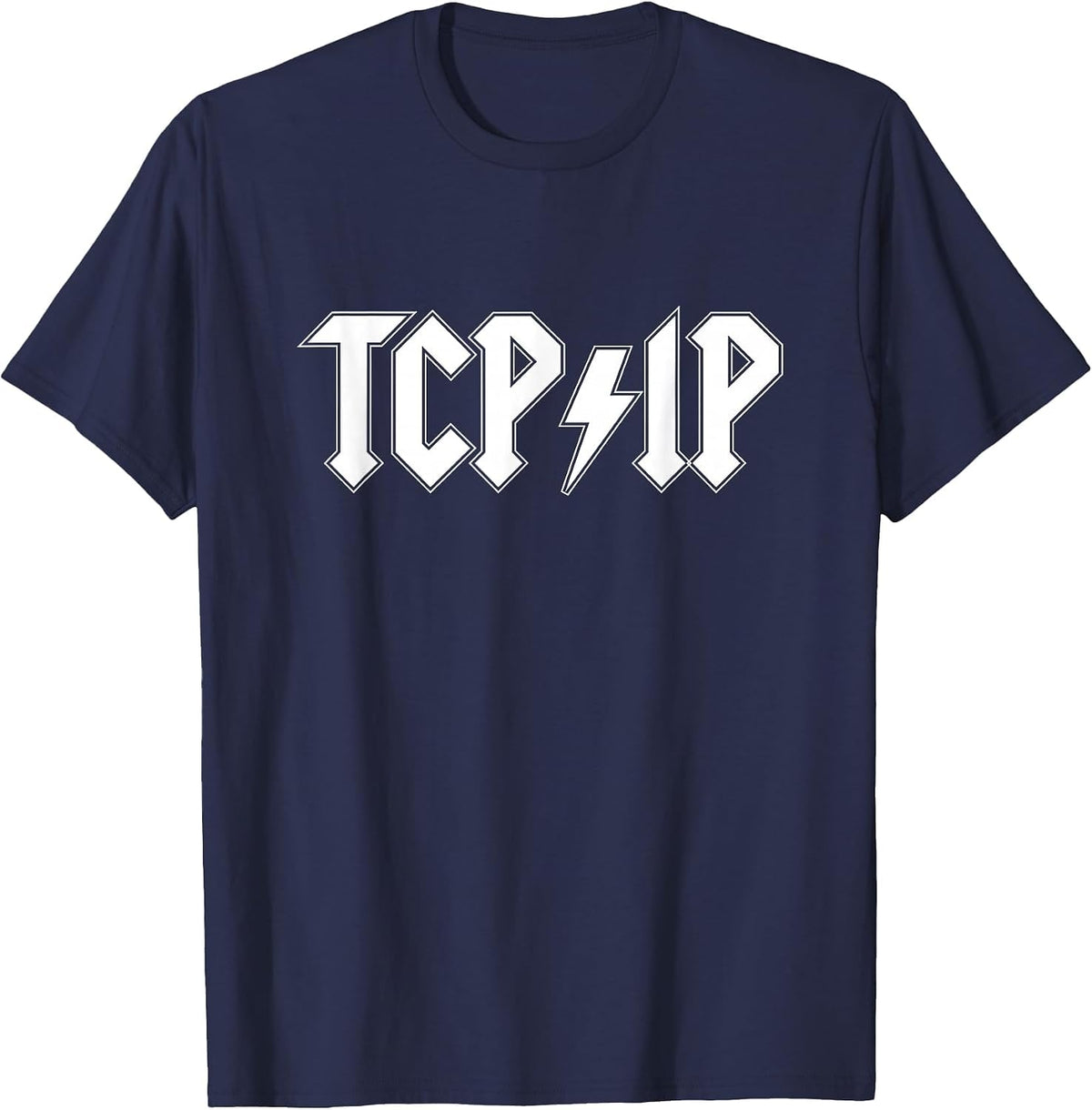 Funny Network Engineer Cybersecurity IT Support TCP IP Coder T-Shirt - Navy Blue