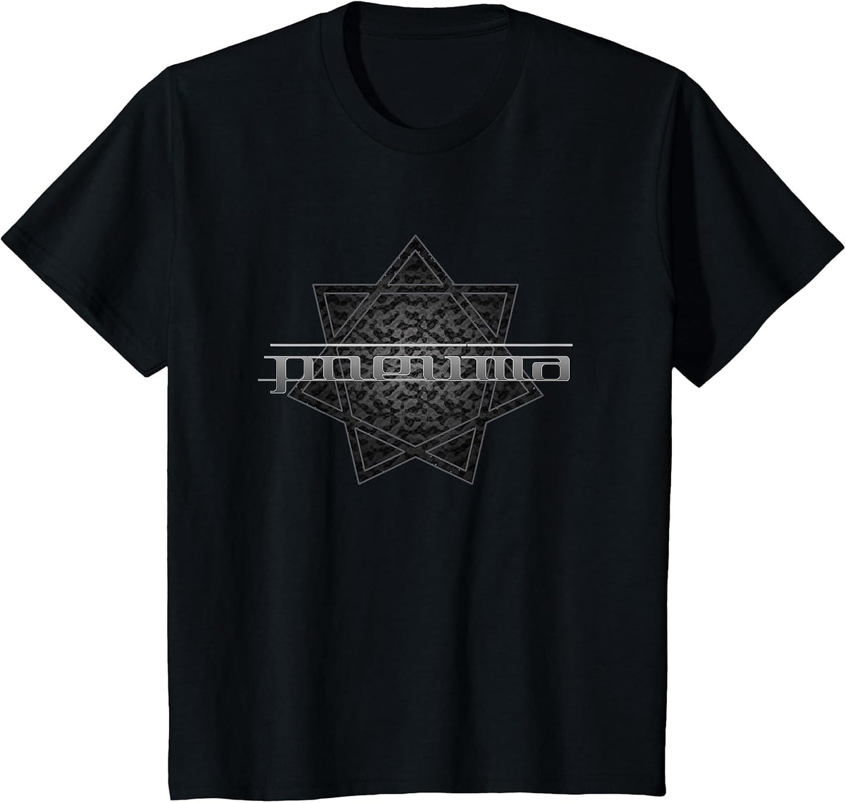 Heptagram Pneuma Sacred Geometry T-Shirt - Black