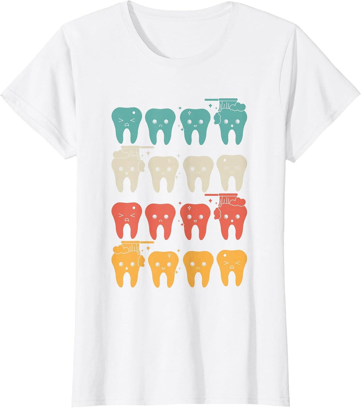 Retro Dental Assistant T-Shirt - White