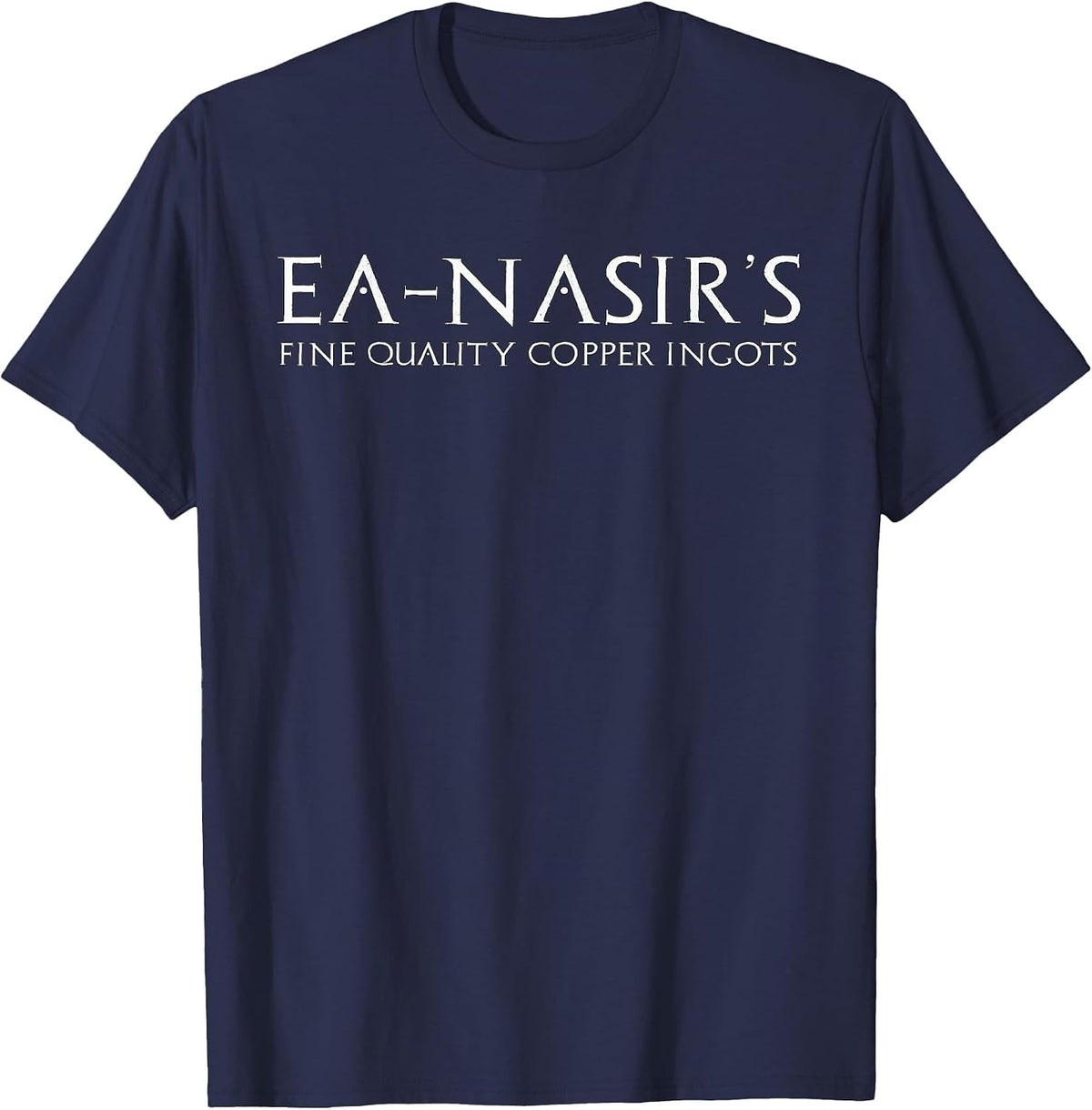 Ea Nasir's Copper Ingots Sumer Funny Bronze Age History Meme T-Shirt - Navy Blue