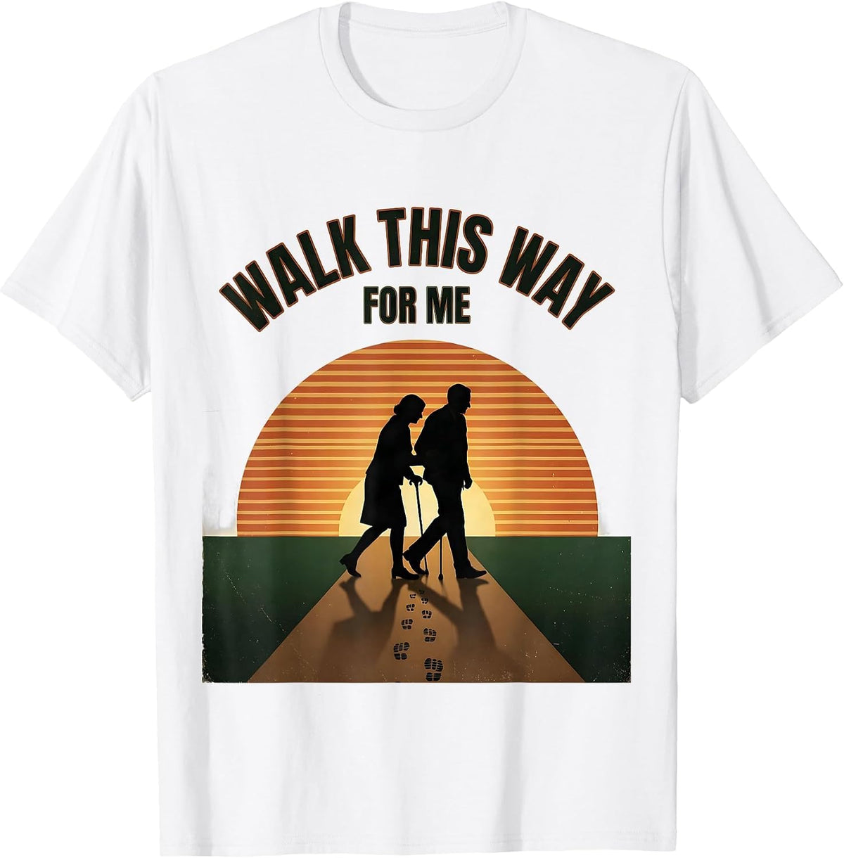 Men's Walk This Way For Me Vintage Funny Physical Therapist Gift T-Shirt - White