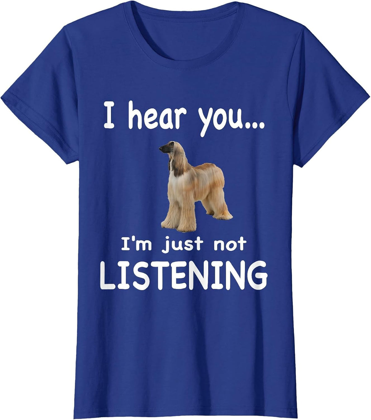 Afghan Hound Dog - Afghan Hound T-Shirt - Royal Blue