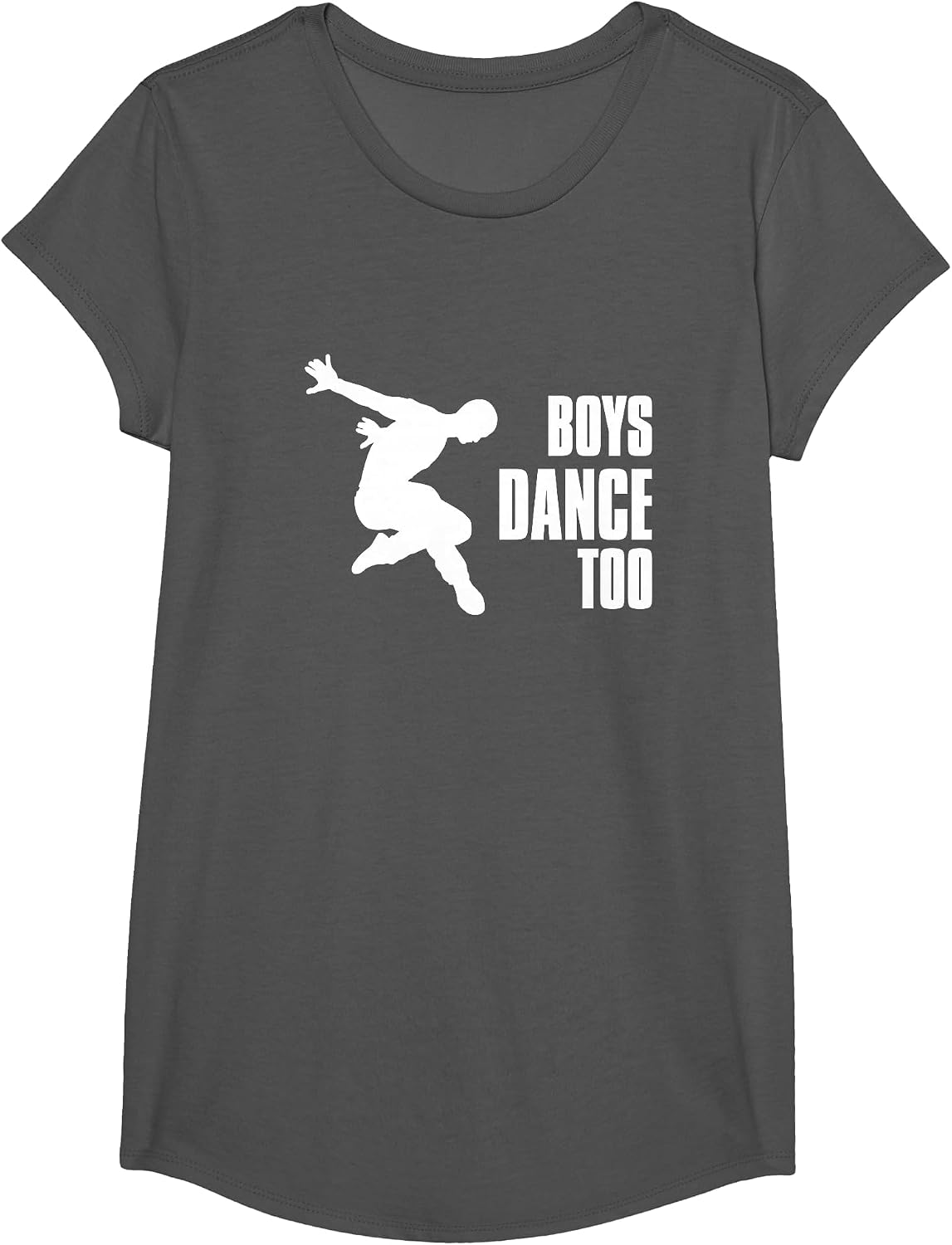 Boys Dance Too Dancers Dance Practice T-Shirt - Girls Asphalt Grey