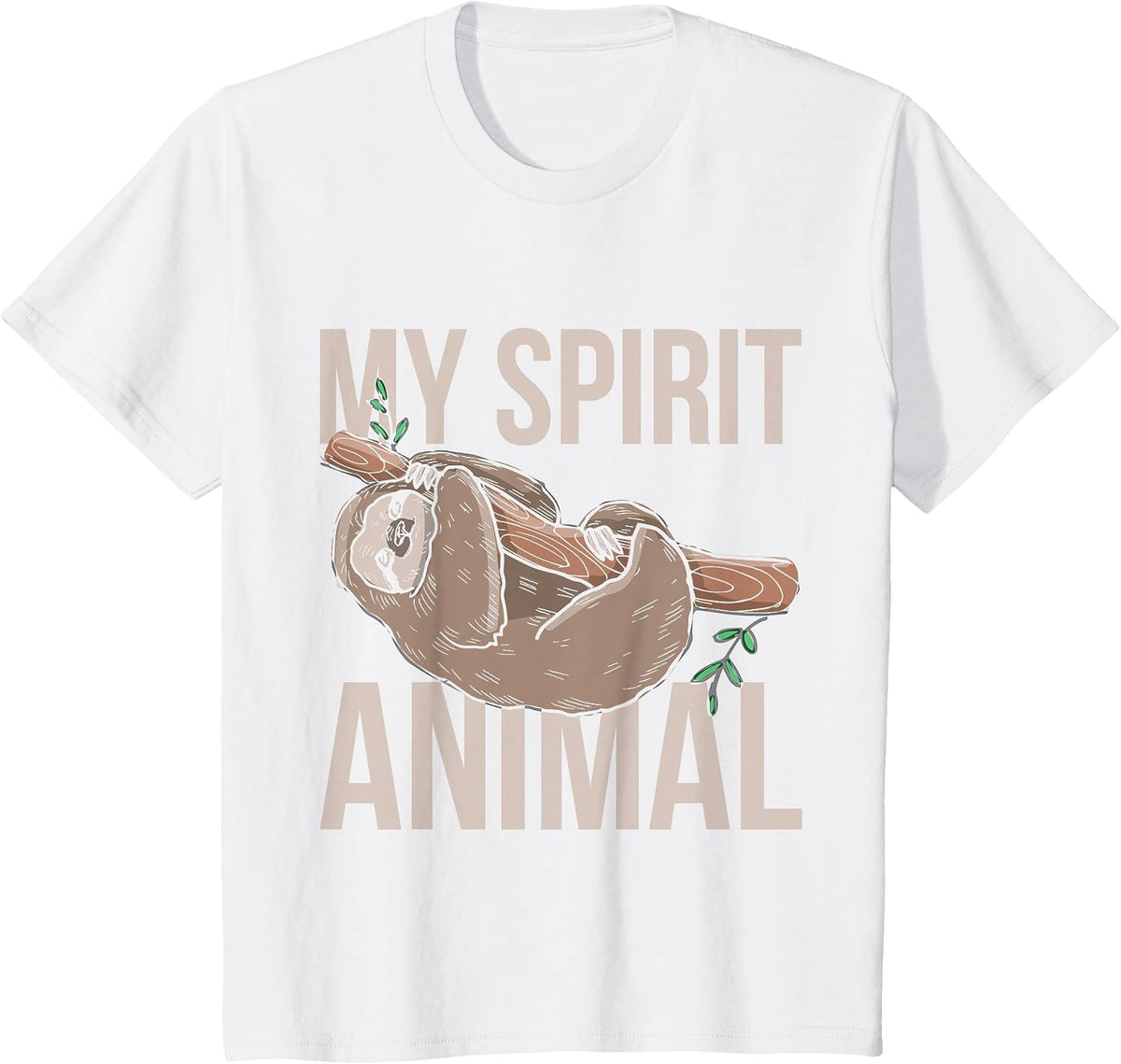 My Spiritual Animal Sloth T-Shirt - White