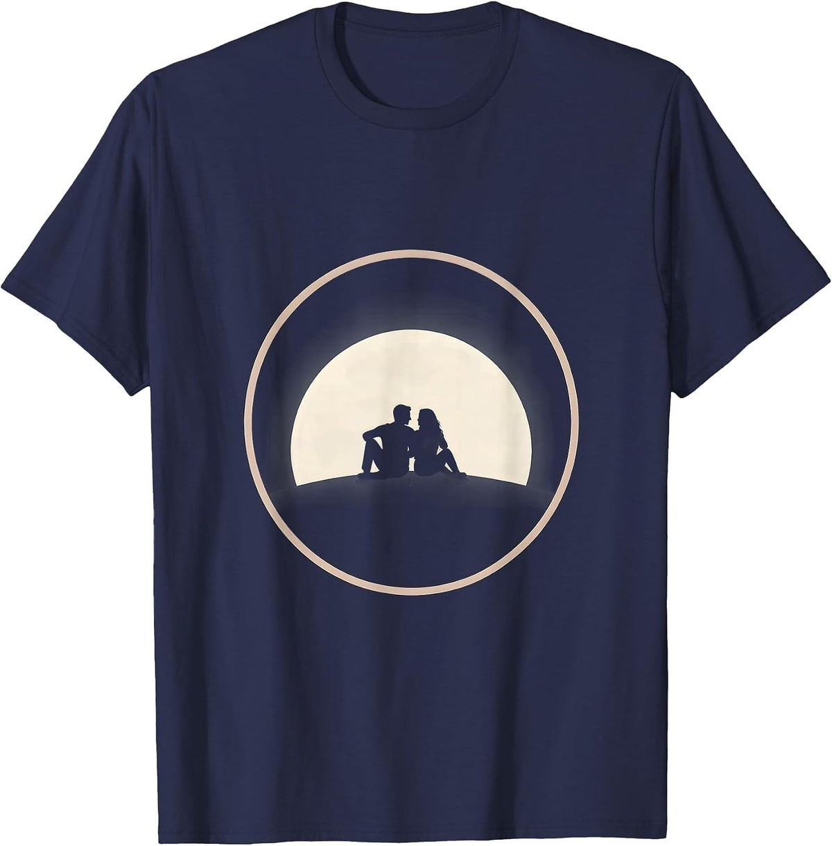 Suicide Awareness Silhouette Together on Hilltop T-Shirt - Navy Blue