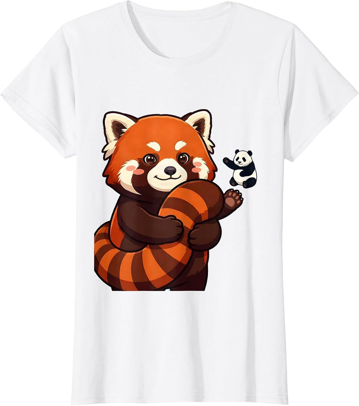 Red Panda Kawaii Cute Animal Lover Gift T-Shirt - White