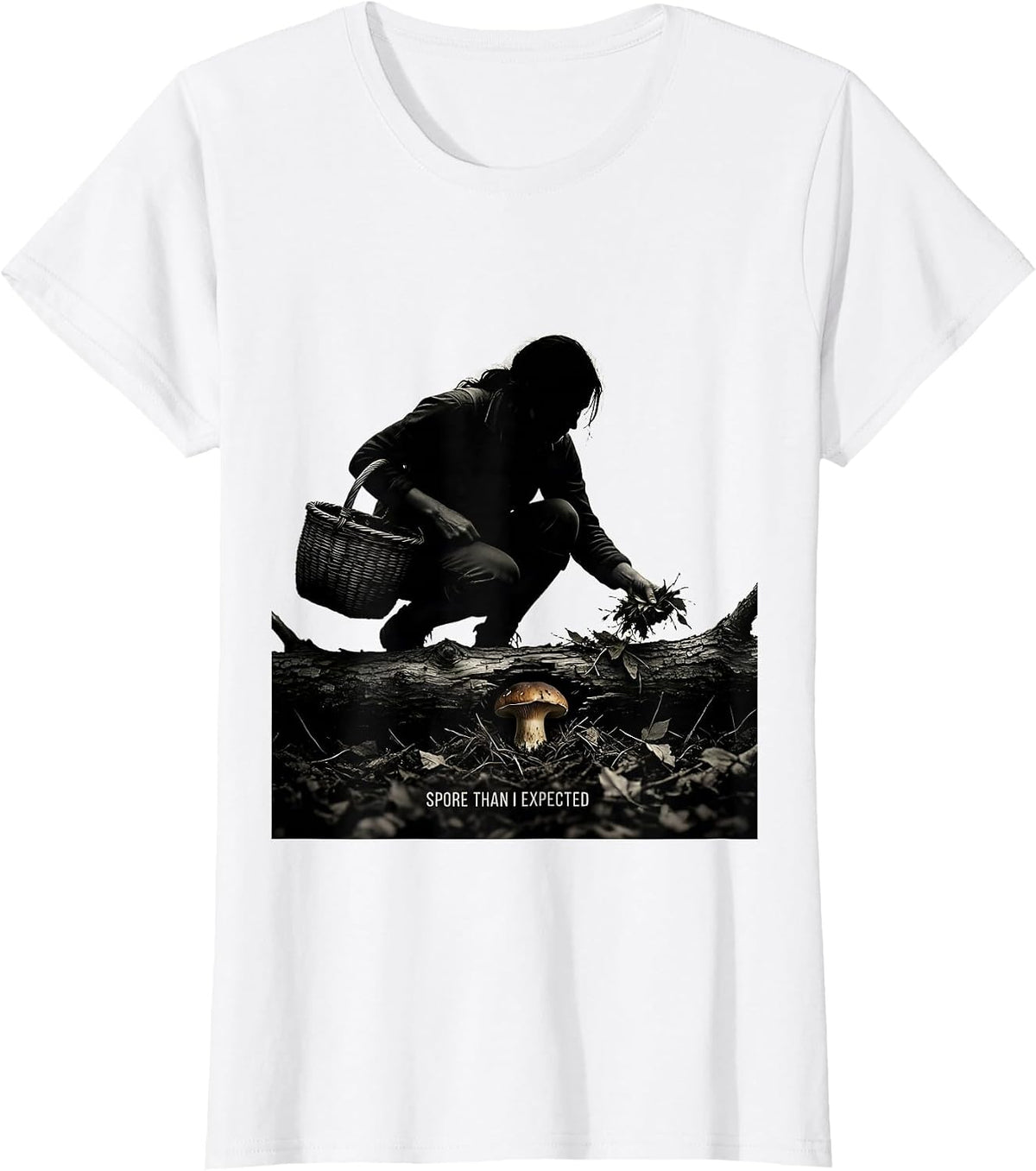 Spore Than I Expected Funny Mushroom Forager Morel Hunter T-Shirt - White