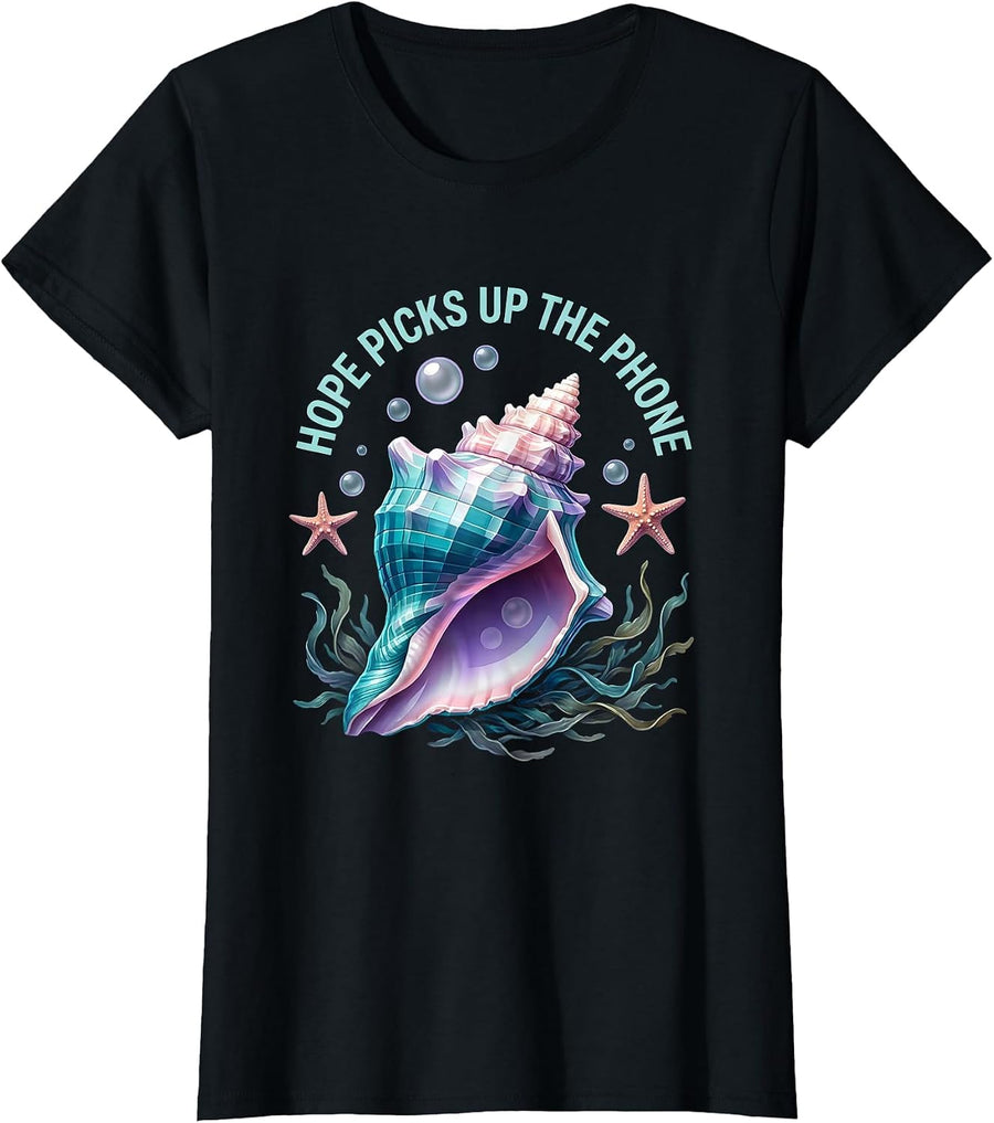 Hope Picks Up the Phone 988 Suicide Prevention T-Shirt - Black