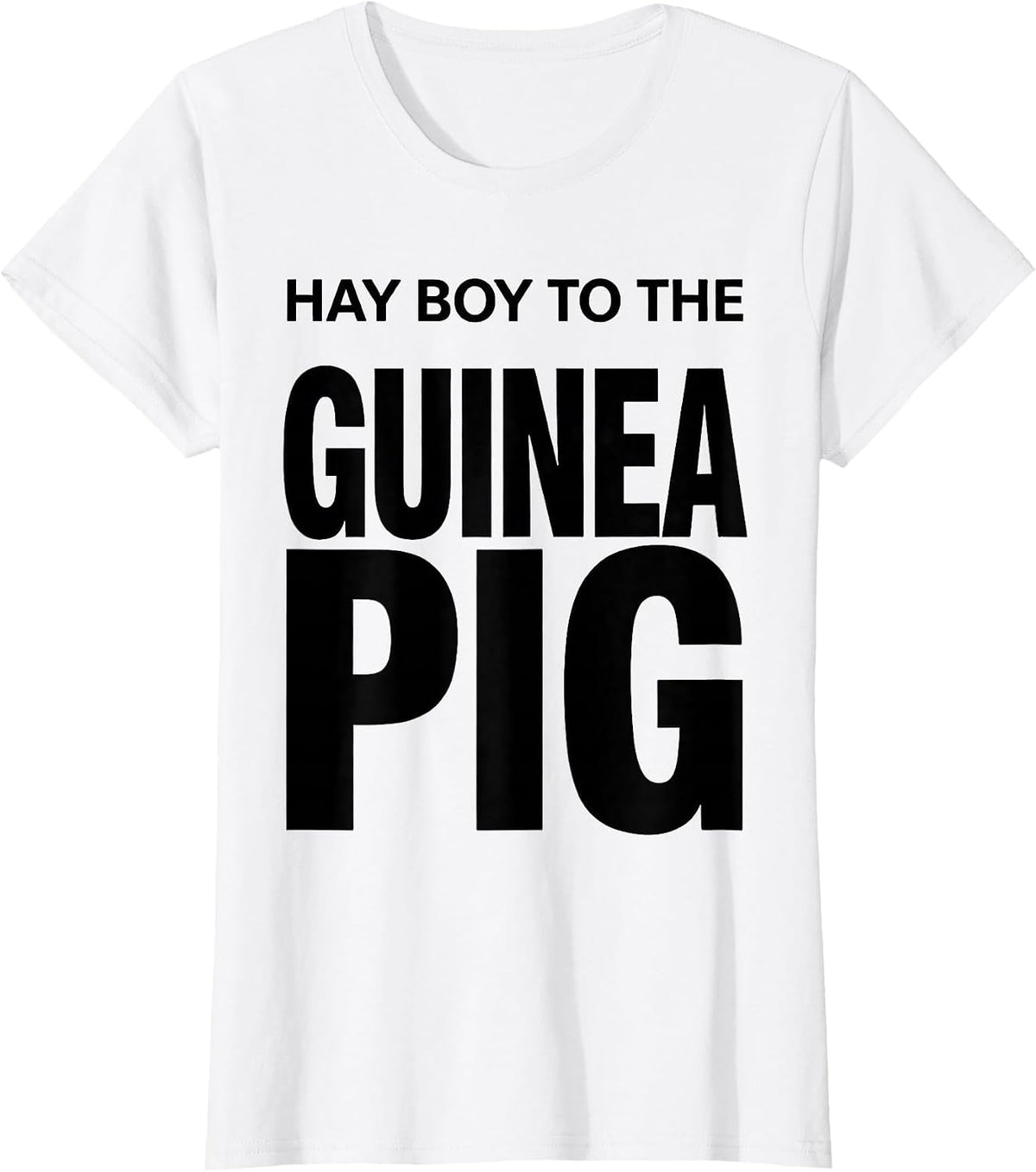 Hay Boy To The Guinea Pig Cute Cavy Lover Humor T-Shirt - White