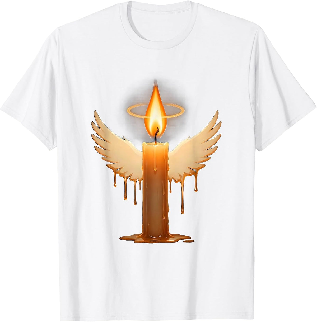 Suicide Awareness Single Candle Flame In Darkness T-Shirt - White