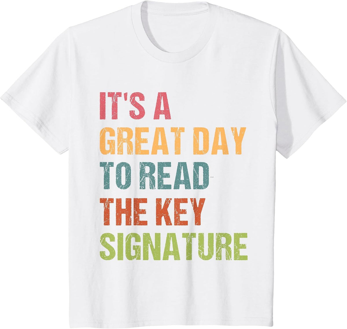 Funny Orchestra Director Great Day to Read the Key Signature T-Shirt - White