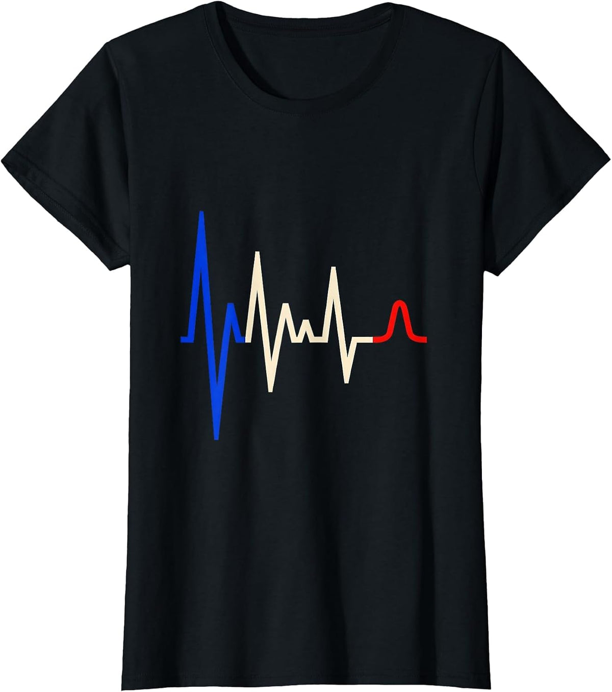 OBGYN Squad Geometric Fetal Waveform Humor T-Shirt - Black