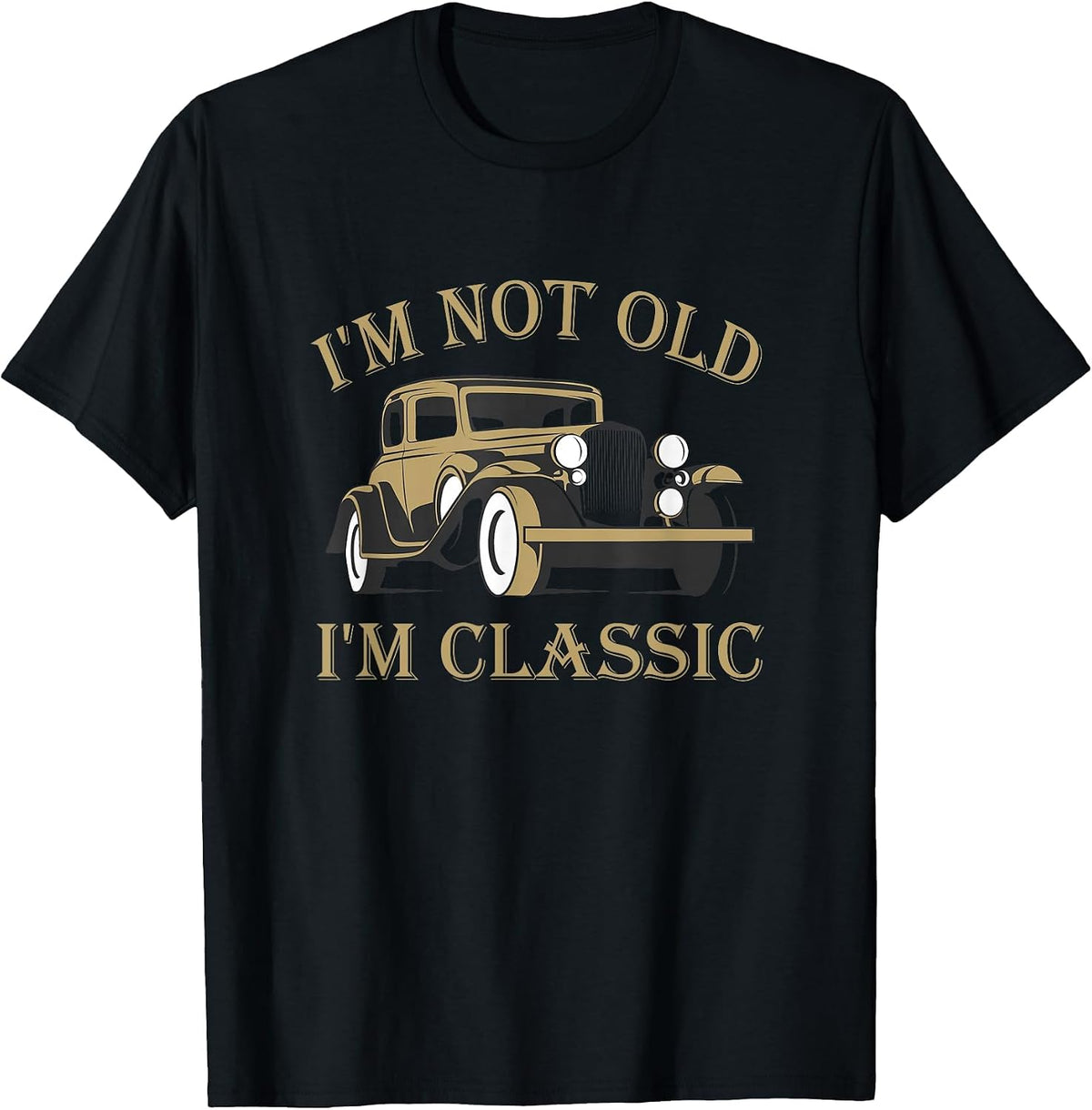 Retro Vintage Tee T-Shirt - Black
