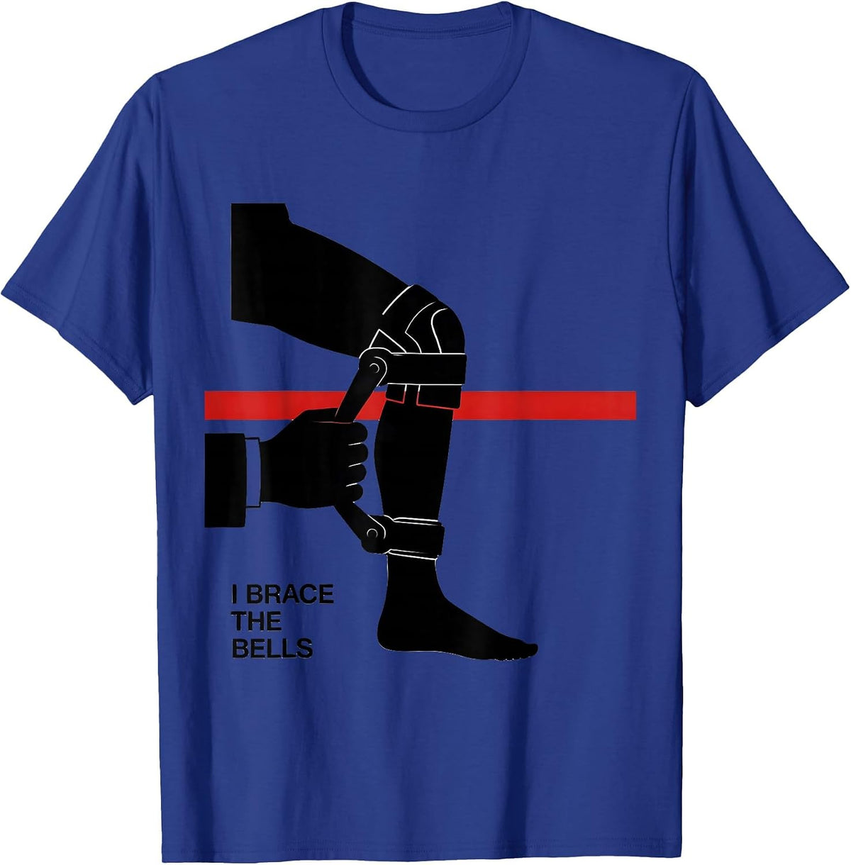 I Brace The Bells Funny Physical Therapy Christmas Therapist T-Shirt - Royal Blue