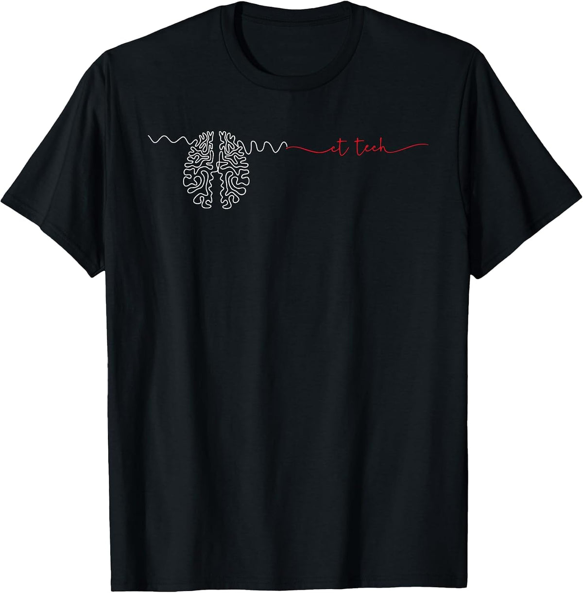 CT Technologist Minimalist Cat Scan Tech CT Technician Radio T-Shirt - Black