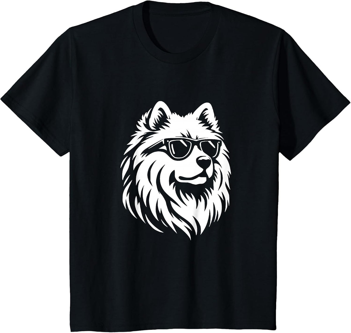 Samoyed Sunglasses Dog Graphic Design T-Shirt - Black