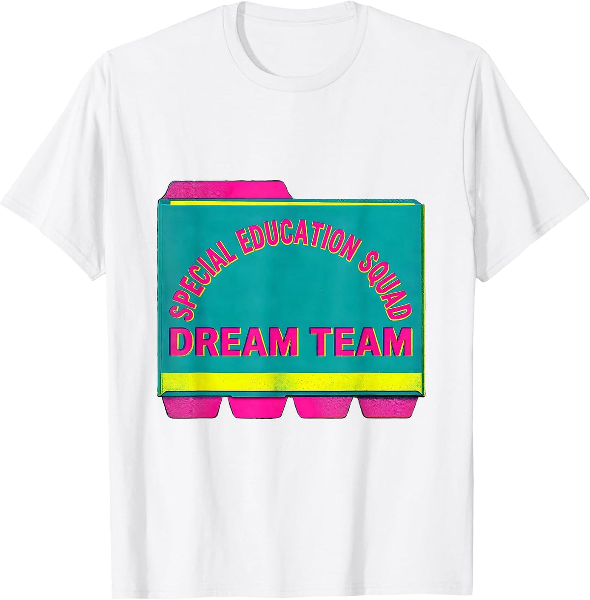 Men's Special Education Squad Dream Team Retro Teacher T-Shirt - White