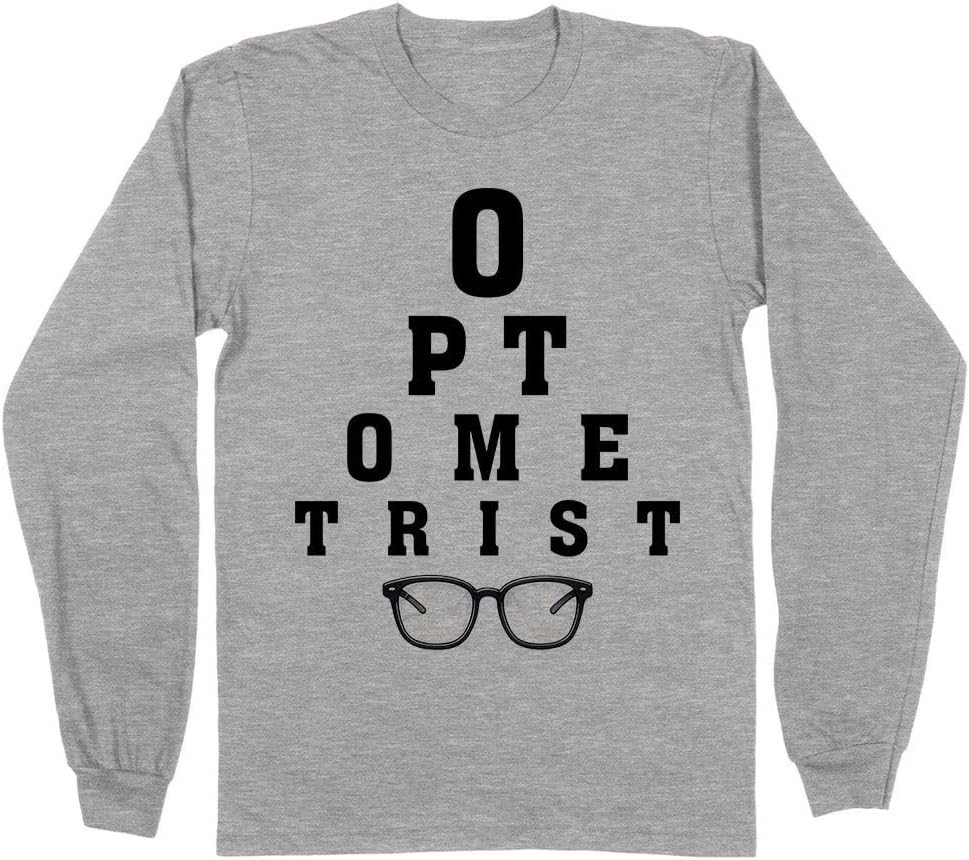 Optometrist Letters Long Sleeve Shirt Unisex - Grey