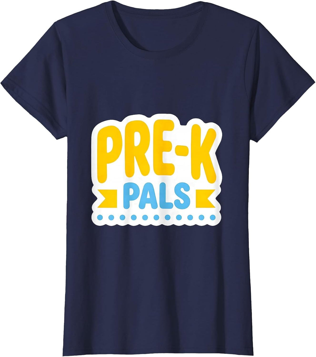 Women's Pre-K Pals Playful Back To School Teachers Students First T-Shirt - Navy Blue