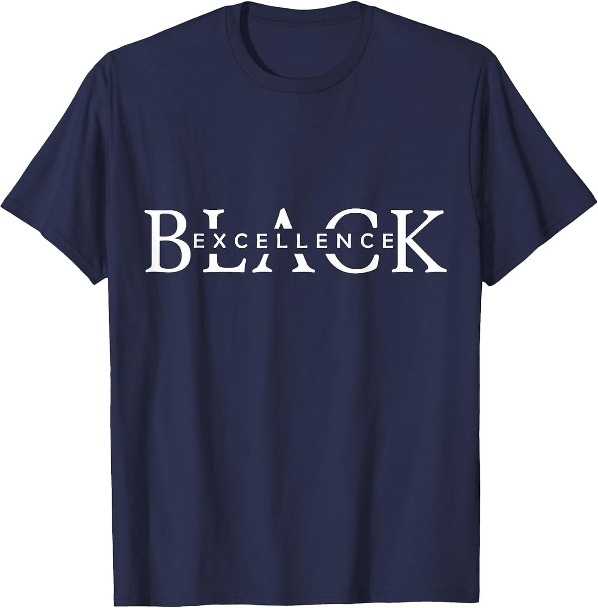 Black Excellence Black Pride Power History Month T-Shirt - Navy Blue