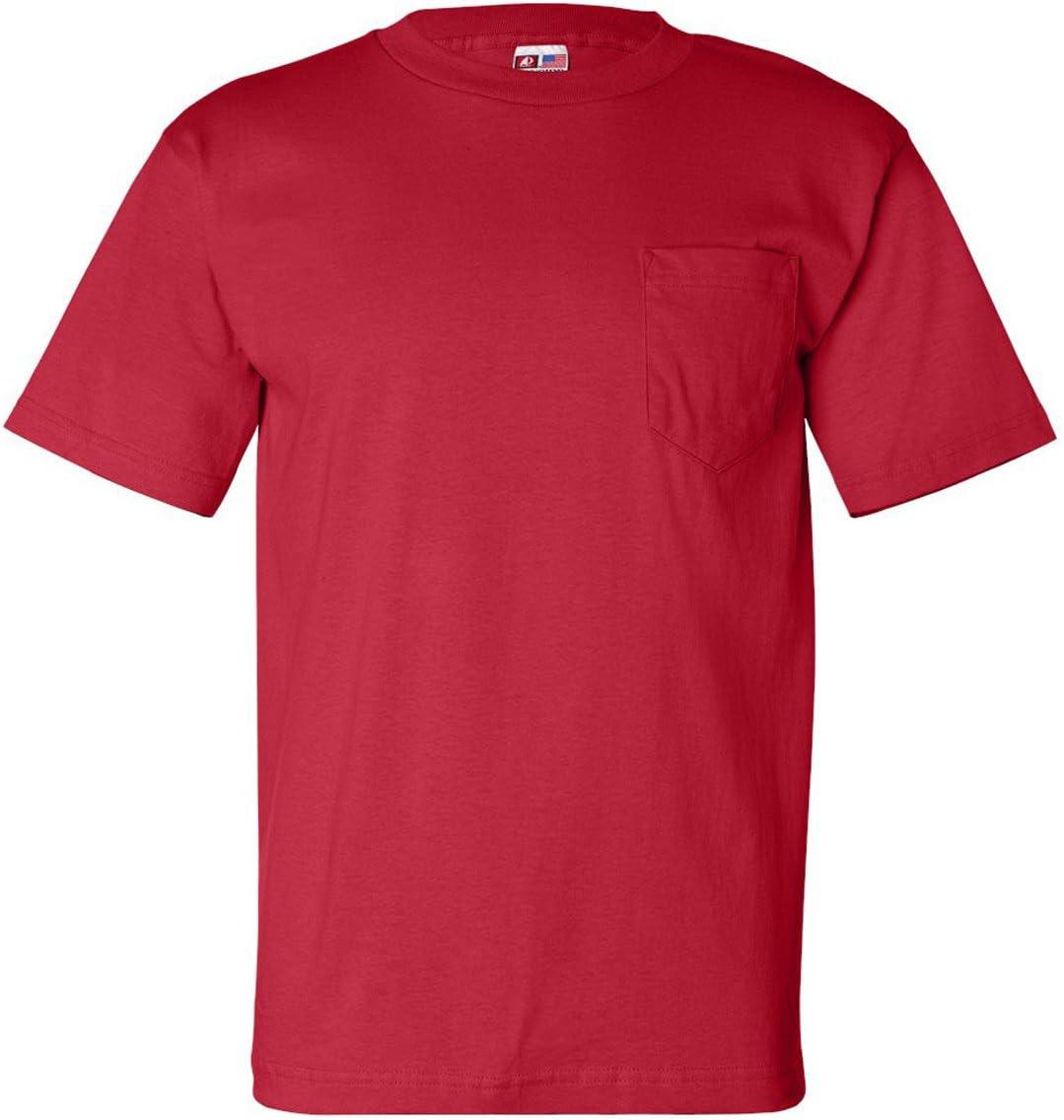 Bayside Apparel 6.1 oz. Basic Pocket T-Shirt (BA7100) - Red