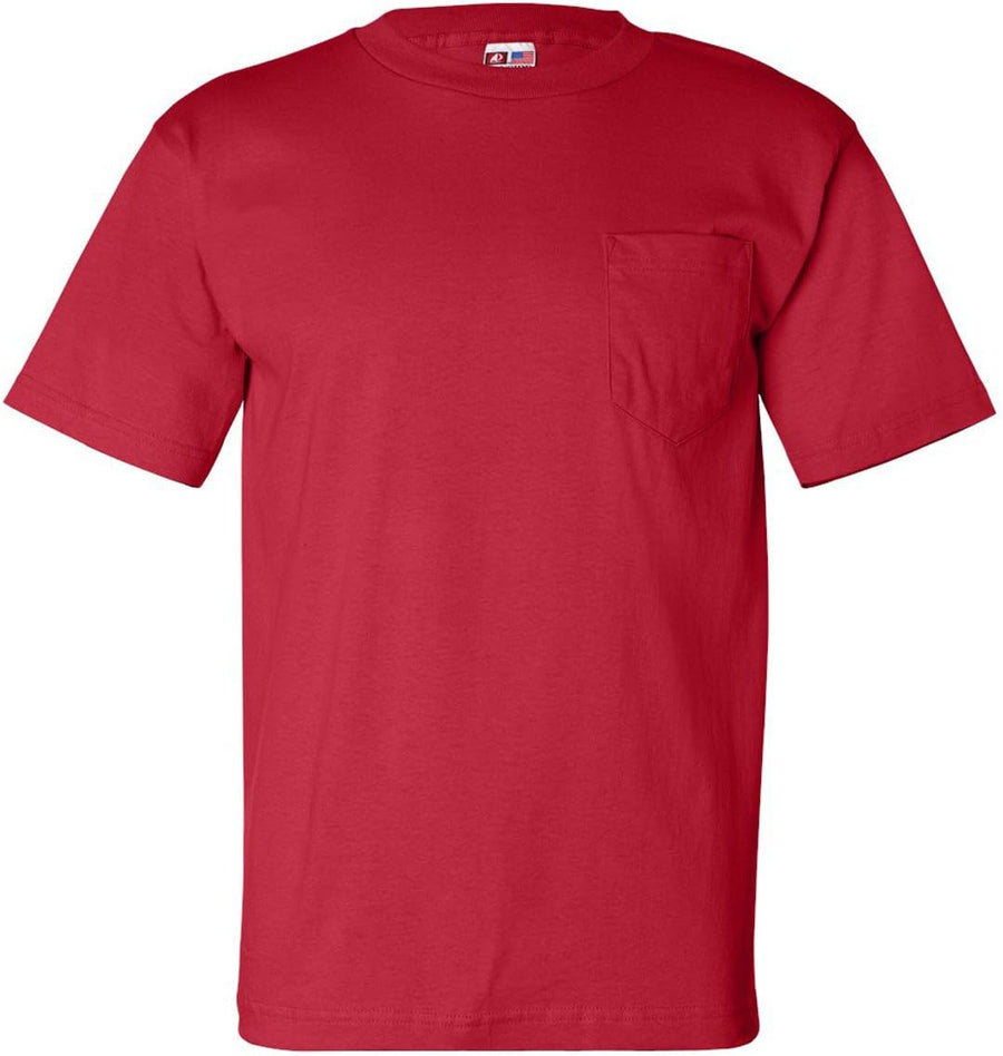 Bayside Apparel 6.1 oz. Basic Pocket T-Shirt (BA7100) - Red