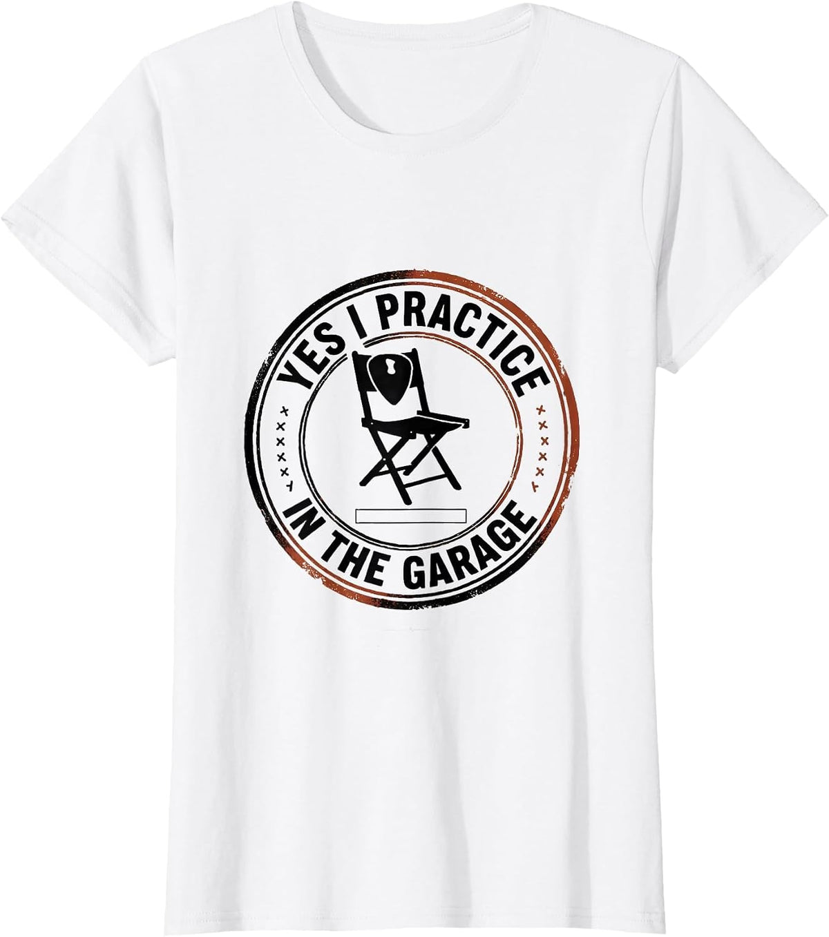 Yes, I Practice In The Garage Funny Music Lover Band Humor T-Shirt - White