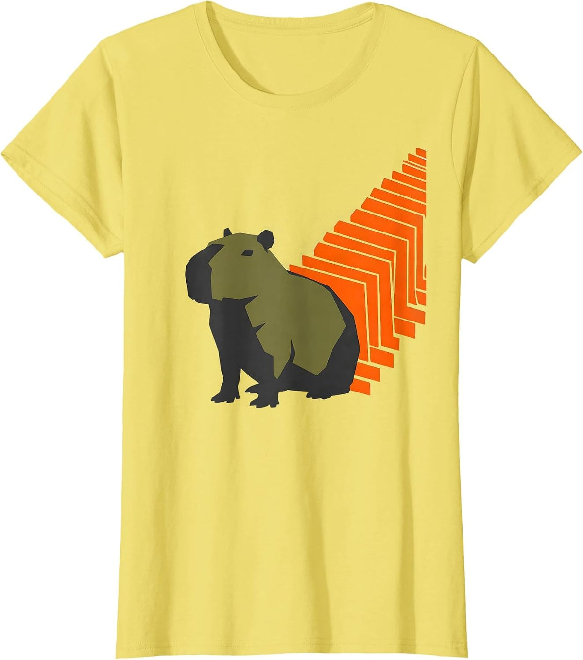 Capybara Funny Meme Gamer Humor T-Shirt - Lemon Yellow