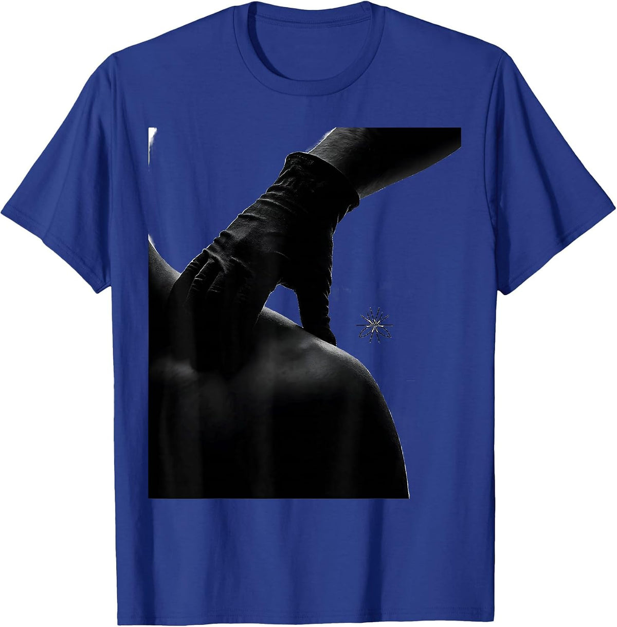 Men's Radiology Tech Shoulder Hold Monochrome Rad Tech Gift T-Shirt - Royal Blue