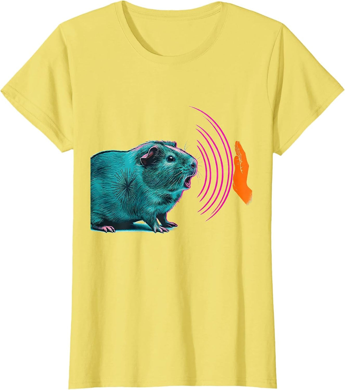 Guinea Pig Pet Lover Humor Cavy Owner Gift T-Shirt - Lemon Yellow