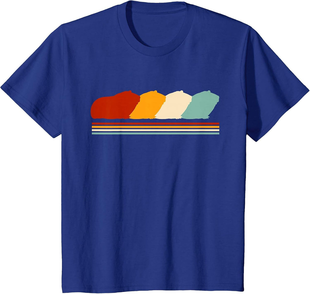 Retro Guinea Pigs Guinea Pig T-Shirt - Royal Blue
