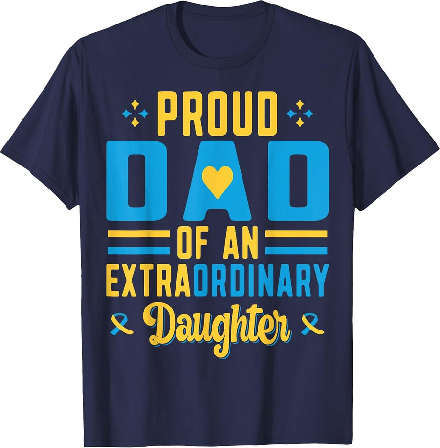 Stolzer Papa Extraordinary Daughter T-Shirt - Navy Blue