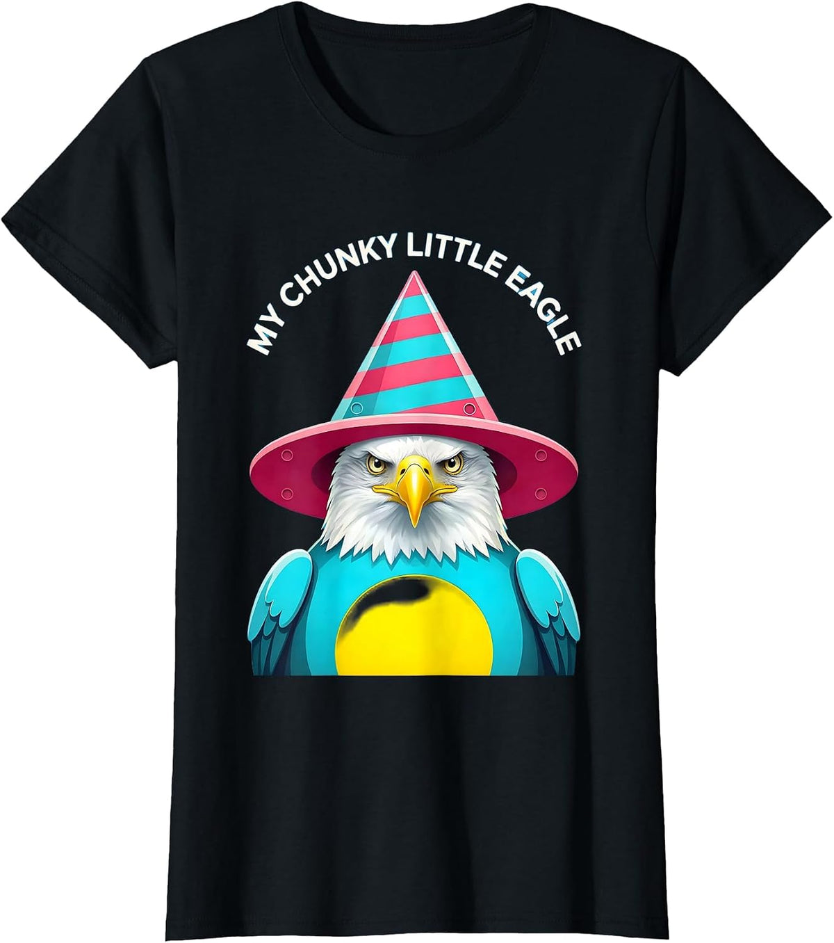 My Chunky Little Eagle Gummy Jelly Pop Eagle Lover Novelty T-Shirt - Black