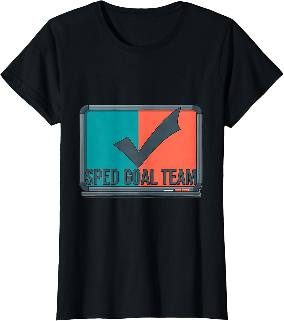 Women's SPED Goal Team Special Education Teacher Squad Pride T-Shirt - Black