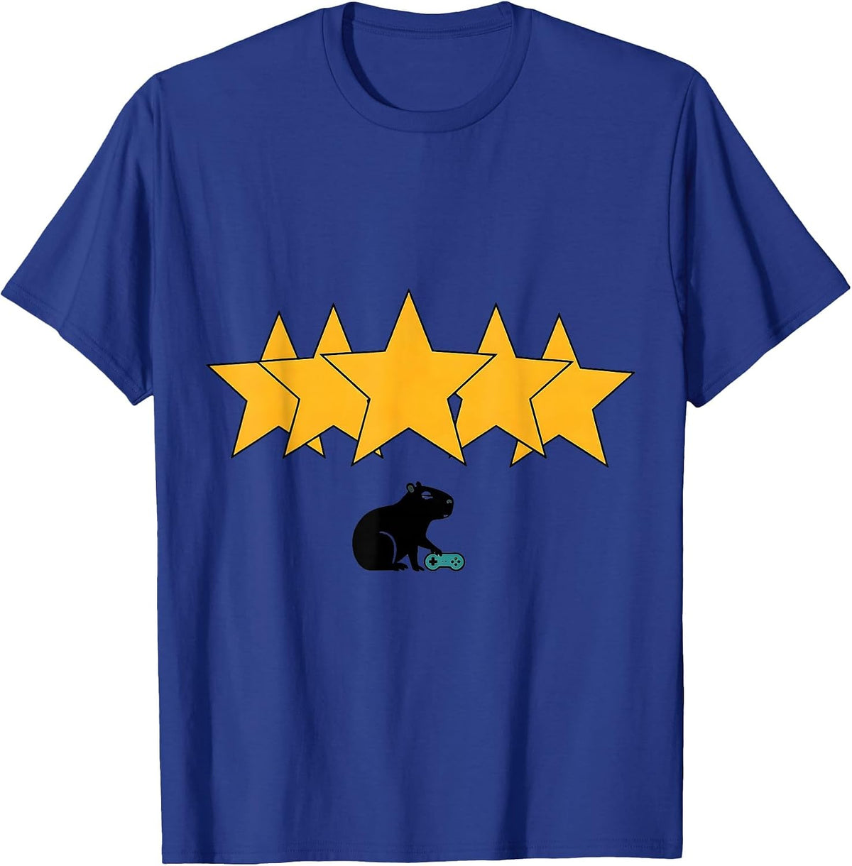 Capybara Gamer Meme Humor Funny Video Games T-Shirt - Royal Blue