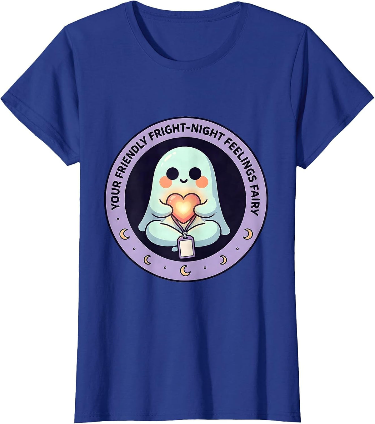 Women's Your Friendly Fright-Night Feelings Fairy Halloween T-Shirt - Royal Blue