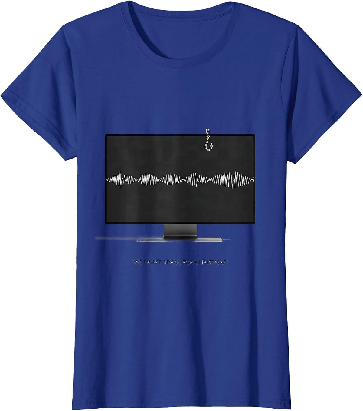 Women's We Don't Break For Christmas Funny Radiology Tech Christmas T-Shirt - Royal Blue