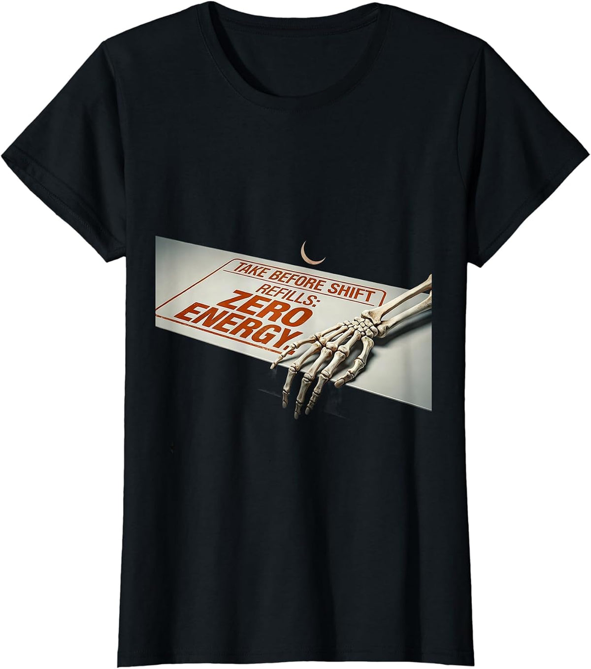 Take Before Shift Refills Zero Energy Funny Pharmacy Tech T-Shirt - Black