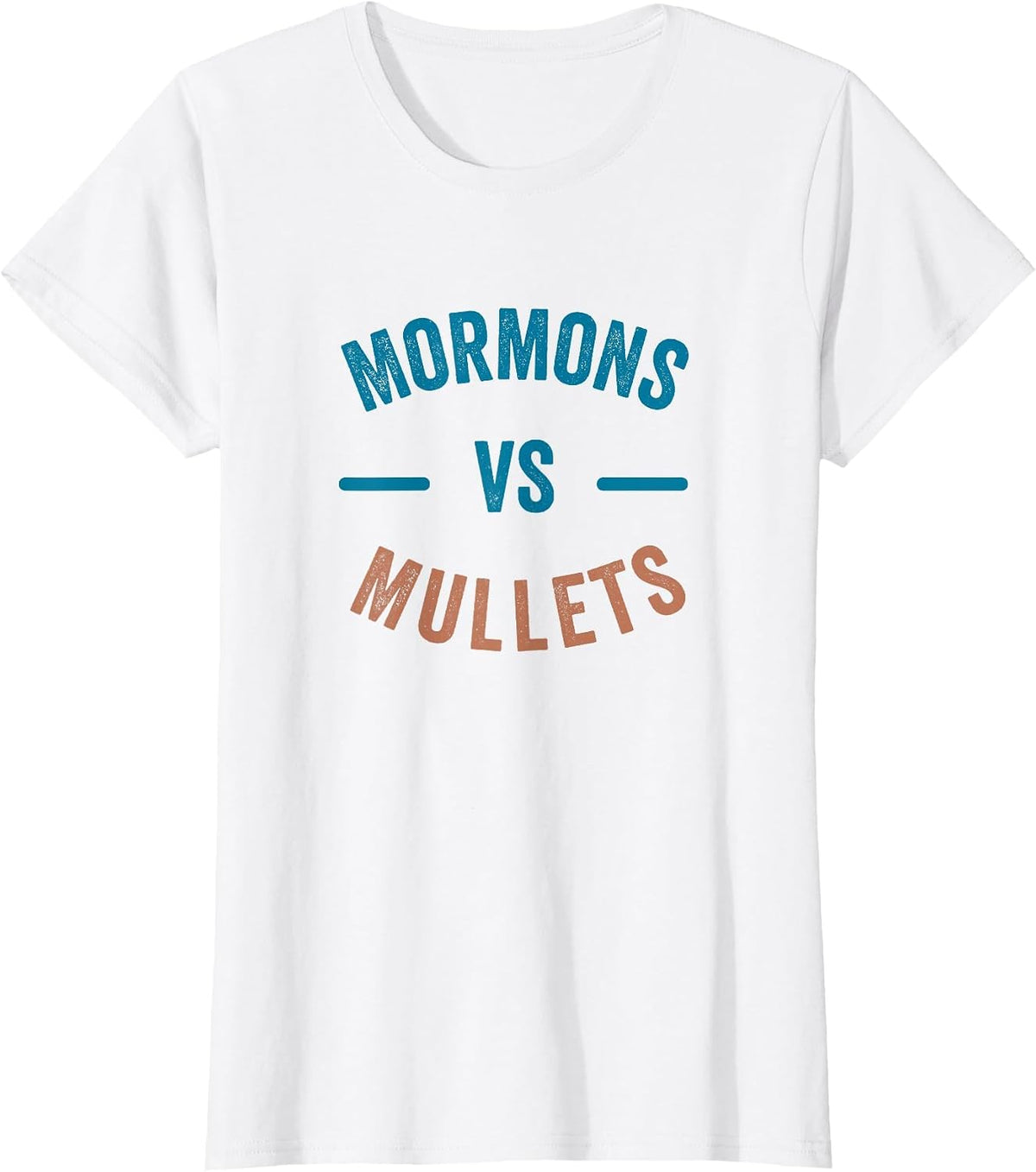 Mormons vs Mullets T-Shirt - White