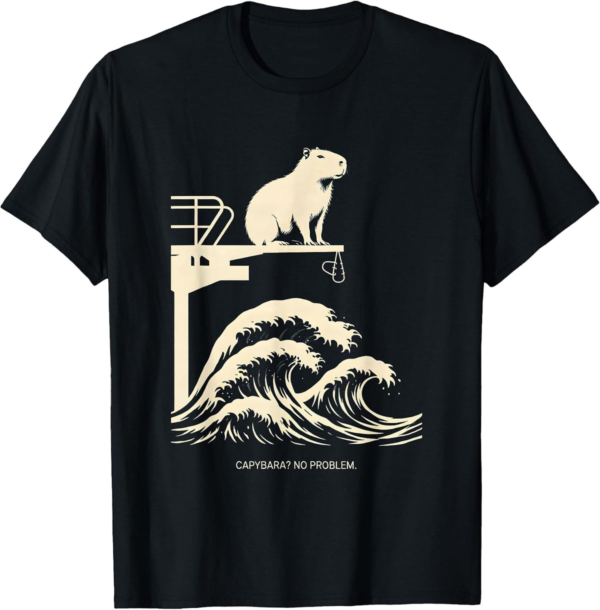 Men's Capybara? No Problem Funny Capybara Meme Animal Lover Humor T-Shirt - Black