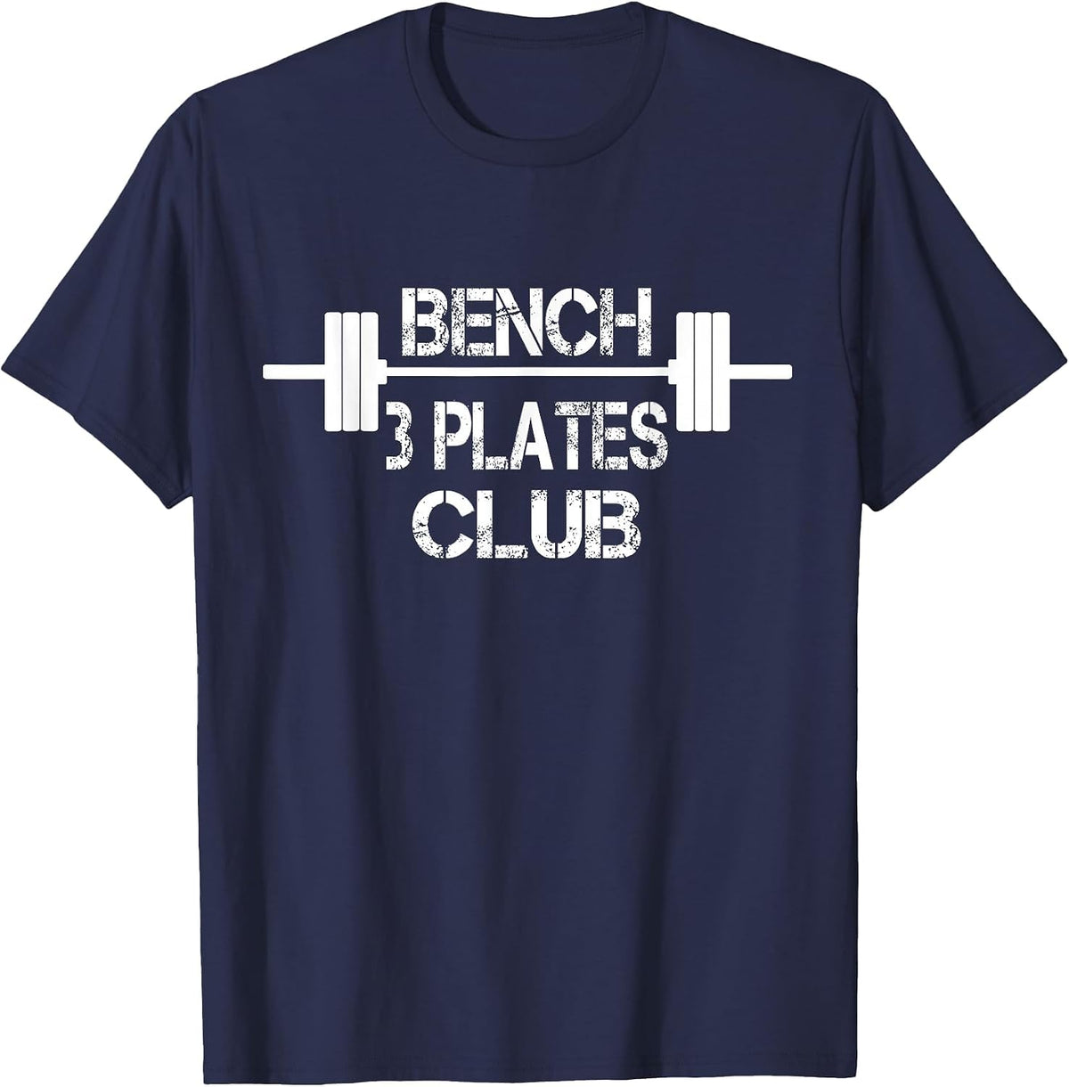 Bench 3 Plates Club T-Shirt - Navy Blue